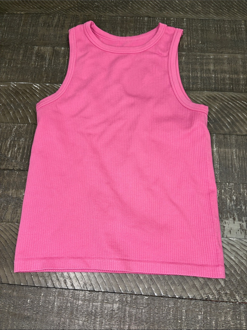 No Boundaries Hot Pink Ribbed Tank Top for K Juniors